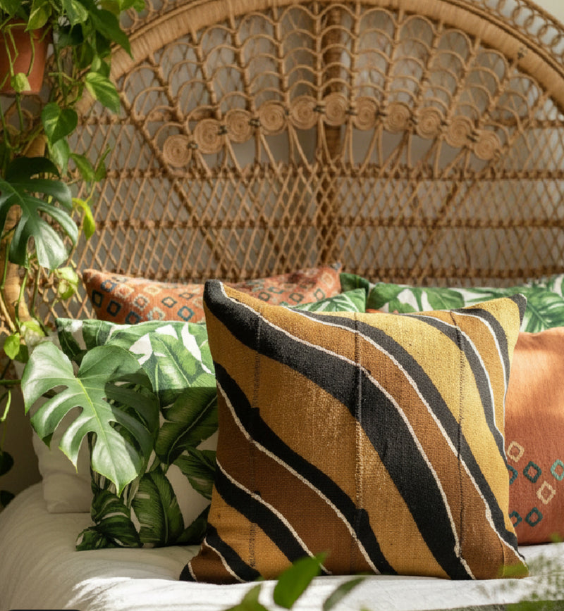 MUD CLOTH CUSHION - TIGER