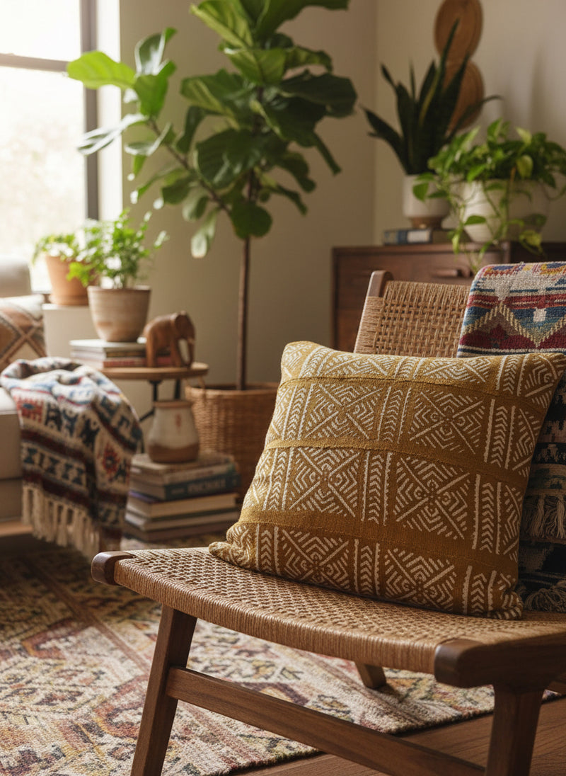 MUD CLOTH CUSHION - KEMENI