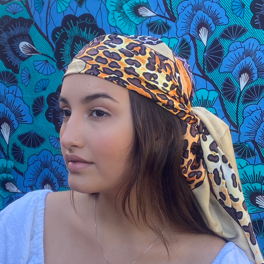 SILK HEAD WRAP - TIGRESS