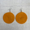 LARGE ROUND EARRINGS -  ORANGE