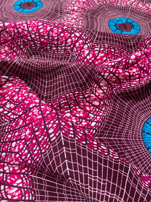 African Wax Print fabric. 116cm wide, if you purchase more than 1 yard it will come as a continuous piece of fabric. Good quality, soft and durable. Perfect for making quilts, kids clothes, head wraps, clothing, homewares and many more applications.  100% cotton fabric.  Sold as fat quarters or by the yard.    